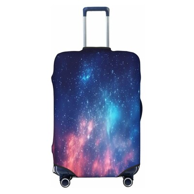 Hviezdna obloha vzor galaxie obloha hrubý elastický ochranný kryt na batožinu so zipsom, oblek na tašku, kufor, kryt na vozík