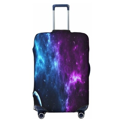 Hviezdna obloha vzor galaxie obloha hrubý elastický ochranný kryt na batožinu so zipsom, oblek na tašku, kufor, kryt na vozík
