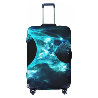 Hviezdna obloha vzor galaxie obloha hrubý elastický ochranný kryt na batožinu so zipsom, oblek na tašku, kufor, kryt na vozík