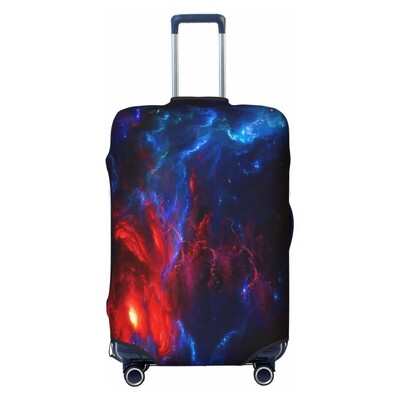 Hviezdna obloha vzor galaxie obloha hrubý elastický ochranný kryt na batožinu so zipsom, oblek na tašku, kufor, kryt na vozík