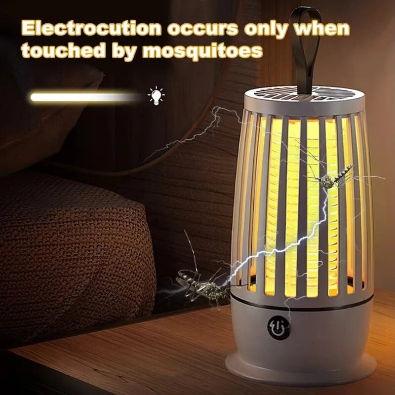 Prenosná lampa na zabíjanie komárov, káblová/bezdrôtová elektrická pasca na muchy, spálňa, tichá lampa na zabíjanie komárov, vonkajší odpudzovač komárov