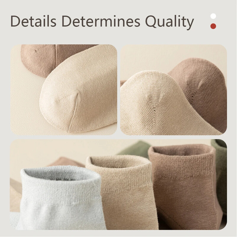 Șosete din bumbac pieptănat 95%, bărbați, rochie de afaceri, șosete scurte, moale, respirabile, primăvară, vară, șosete colorate pentru bărbați, 5 perechi/lot ciorap la gleznă