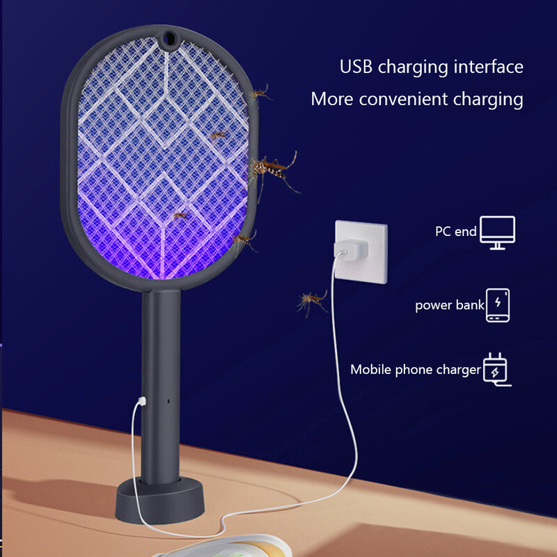 Elektrický zabijak komárov, mucholapka, USB nabíjateľná raketa na komáre, zabijak hmyzu s UV svetlom, zabijak hmyzu pre domácnosť