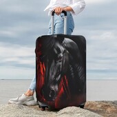 Gyvūnų arklys Spausdintas lagamino užvalkalas Kelioniniai aksesuarai Elastingas lagamino užvalkalas Dulkių dėžės dangtelis