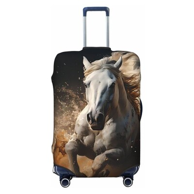 Gyvūnų arklys Spausdintas lagamino užvalkalas Kelioniniai aksesuarai Elastingas lagamino užvalkalas Dulkių dėžės dangtelis