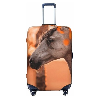 Gyvūnų arklys Spausdintas lagamino užvalkalas Kelioniniai aksesuarai Elastingas lagamino užvalkalas Dulkių dėžės dangtelis