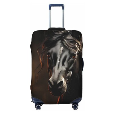 Gyvūnų arklys Spausdintas lagamino užvalkalas Kelioniniai aksesuarai Elastingas lagamino užvalkalas Dulkių dėžės dangtelis