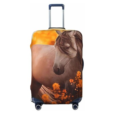 Gyvūnų arklys Spausdintas lagamino užvalkalas Kelioniniai aksesuarai Elastingas lagamino užvalkalas Dulkių dėžės dangtelis