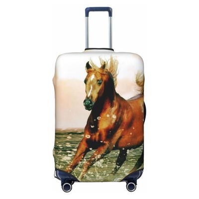 Gyvūnų arklys Spausdintas lagamino užvalkalas Kelioniniai aksesuarai Elastingas lagamino užvalkalas Dulkių dėžės dangtelis