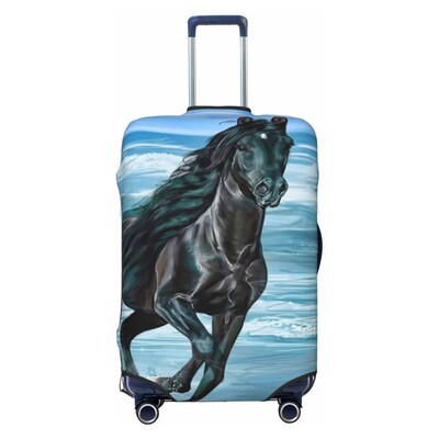 Gyvūnų arklys Spausdintas lagamino užvalkalas Kelioniniai aksesuarai Elastingas lagamino užvalkalas Dulkių dėžės dangtelis