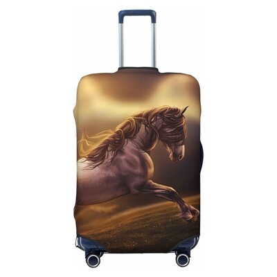 Gyvūnų arklys Spausdintas lagamino užvalkalas Kelioniniai aksesuarai Elastingas lagamino užvalkalas Dulkių dėžės dangtelis