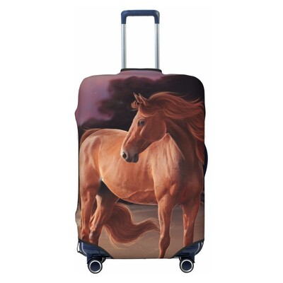 Gyvūnų arklys Spausdintas lagamino užvalkalas Kelioniniai aksesuarai Elastingas lagamino užvalkalas Dulkių dėžės dangtelis