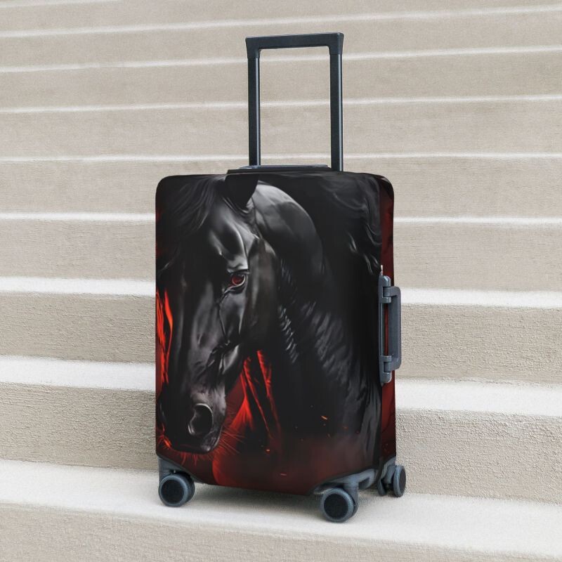 Gyvūnų arklys Spausdintas lagamino užvalkalas Kelioniniai aksesuarai Elastingas lagamino užvalkalas Dulkių dėžės dangtelis