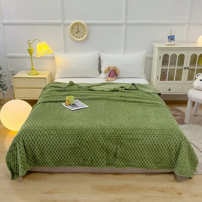 Žieminės languotos antklodės lovoms Prabangios Šiltos sofos Antklodės Pūkuotos antklodės Queen King Size Patalynė Kailio imitacija Lovos sofos užvalkalas