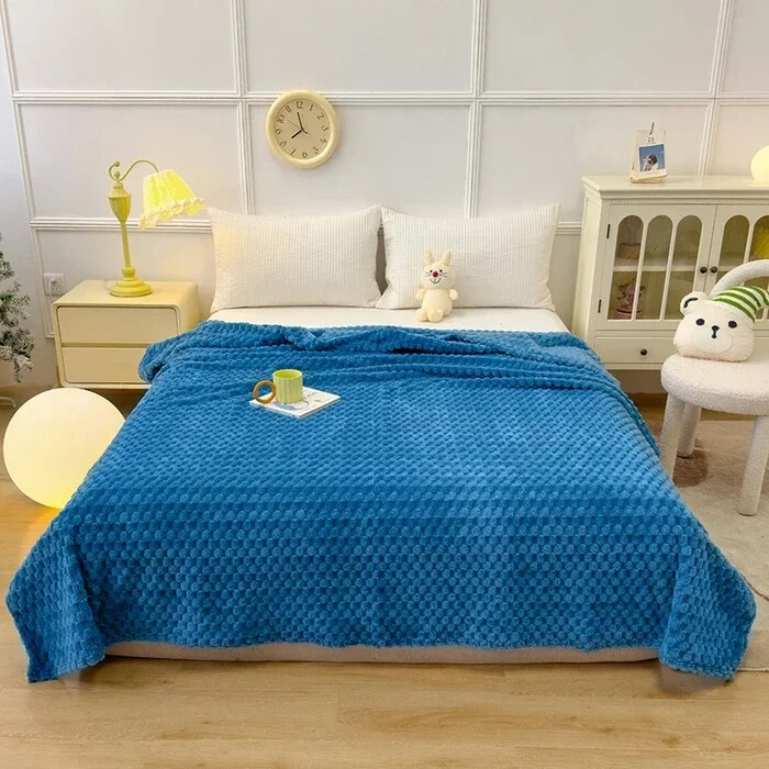 Žieminės languotos antklodės lovoms Prabangios Šiltos sofos Antklodės Pūkuotos antklodės Queen King Size Patalynė Kailio imitacija Lovos sofos užvalkalas