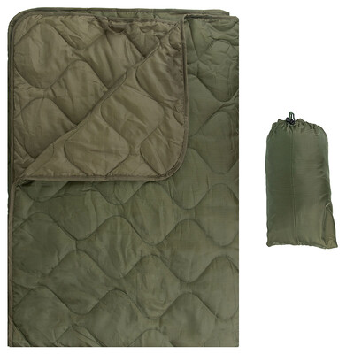 Prešívaná deka BDU Camo, prenosná, US Jungle Light, letná bavlnená, jednolôžková, stlačiteľná, kempingová deka, prateľná