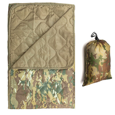 Prešívaná deka BDU Camo, prenosná, US Jungle Light, letná bavlnená, jednolôžková, stlačiteľná, kempingová deka, prateľná