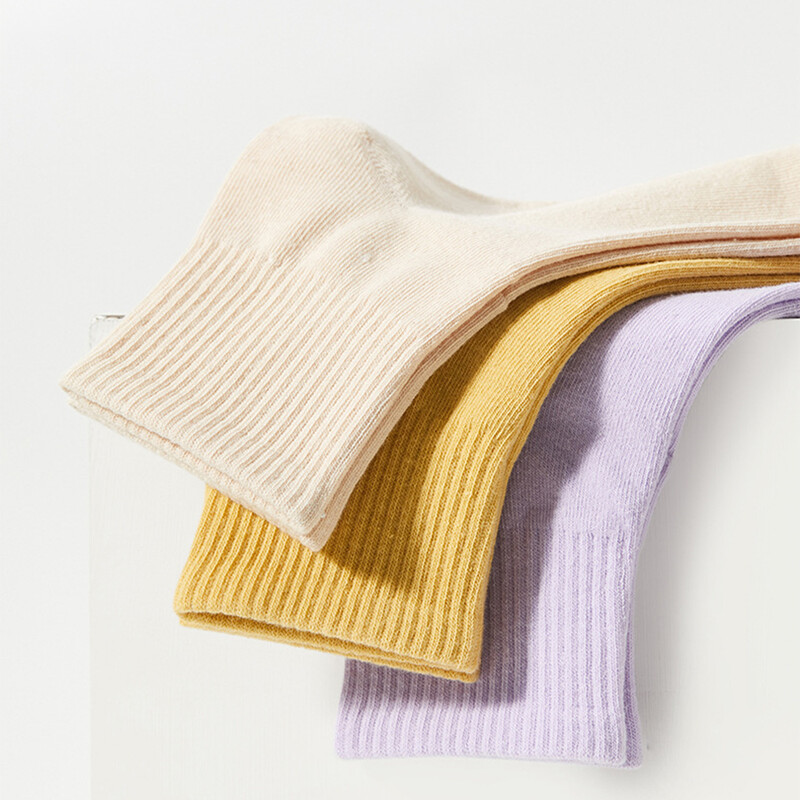 3 perechi de șosete pentru femei, 100% bumbac, primăvară, vară, șosete scurte casual, dezodorizare, șosete sportive confortabile, de culoare solidă, trimitere rapidă