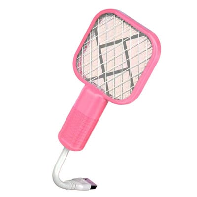 Viac scén Elektrický šok Mosquito Swatter Trap Pest Control UV svetlo Mini Insect Racket Prenosná USB Mosquito Killer Lampa