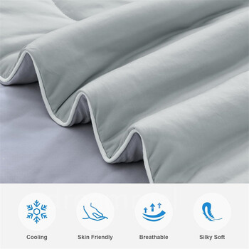 Premium κουβέρτα ψύξης Smooth Air Confition Comforter Ελαφρύ καλοκαιρινό πάπλωμα διπλής όψης Arc-Chill Cold Tech ύφασμα που πλένεται