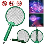Skladací elektrický zabijak komárov, mucholapka, USB nabíjateľná raketa na komáre, zabijak hmyzu s UV svetlom, zabijak hmyzu 3000V