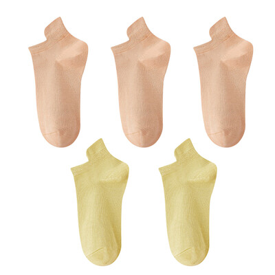 10 vienetų = 5 poros moteriškos kojinės laisvalaikio kvėpuojančios aukštos kokybės kojinės vasarinės žemo kirpimo medvilninės plonos trumpos elastinės sox kalcetinos
