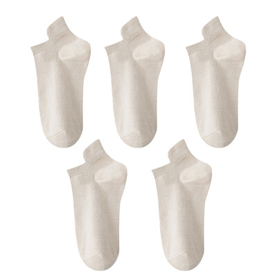 10 vienetų = 5 poros moteriškos kojinės laisvalaikio kvėpuojančios aukštos kokybės kojinės vasarinės žemo kirpimo medvilninės plonos trumpos elastinės sox kalcetinos