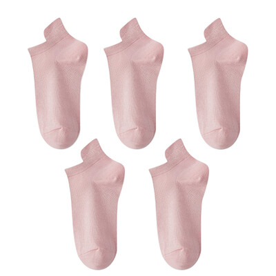 10 vienetų = 5 poros moteriškos kojinės laisvalaikio kvėpuojančios aukštos kokybės kojinės vasarinės žemo kirpimo medvilninės plonos trumpos elastinės sox kalcetinos