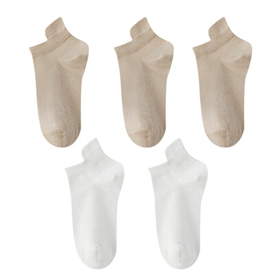 10 vienetų = 5 poros moteriškos kojinės laisvalaikio kvėpuojančios aukštos kokybės kojinės vasarinės žemo kirpimo medvilninės plonos trumpos elastinės sox kalcetinos