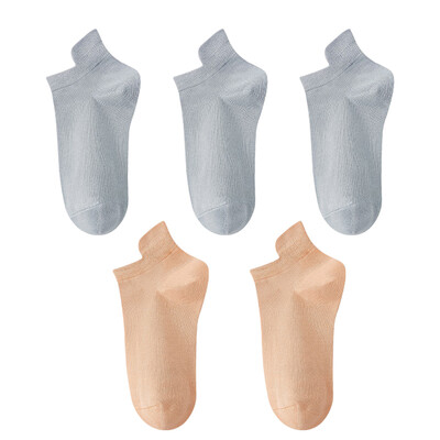 10 vienetų = 5 poros moteriškos kojinės laisvalaikio kvėpuojančios aukštos kokybės kojinės vasarinės žemo kirpimo medvilninės plonos trumpos elastinės sox kalcetinos