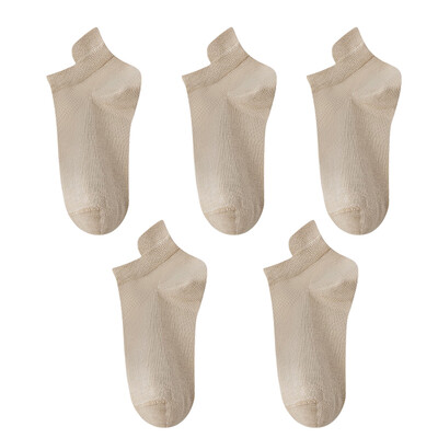 10 vienetų = 5 poros moteriškos kojinės laisvalaikio kvėpuojančios aukštos kokybės kojinės vasarinės žemo kirpimo medvilninės plonos trumpos elastinės sox kalcetinos