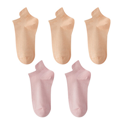 10 vienetų = 5 poros moteriškos kojinės laisvalaikio kvėpuojančios aukštos kokybės kojinės vasarinės žemo kirpimo medvilninės plonos trumpos elastinės sox kalcetinos