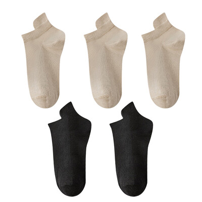 10 vienetų = 5 poros moteriškos kojinės laisvalaikio kvėpuojančios aukštos kokybės kojinės vasarinės žemo kirpimo medvilninės plonos trumpos elastinės sox kalcetinos