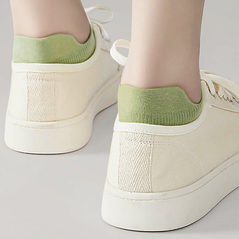 10 vienetų = 5 poros moteriškos kojinės laisvalaikio kvėpuojančios aukštos kokybės kojinės vasarinės žemo kirpimo medvilninės plonos trumpos elastinės sox kalcetinos