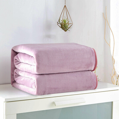 Pătură de flanel de culoare solidă Pături de lână verde închis, aruncă neagră, cearșaf de lenjerie de pat gri, cuverturi de pat albastre, Textil de casă 150*200 cm