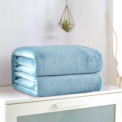 Pătură de flanel de culoare solidă Pături de lână verde închis, aruncă neagră, cearșaf de lenjerie de pat gri, cuverturi de pat albastre, Textil de casă 150*200 cm