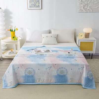 Super Λεπτή κουβέρτα καλοκαιρινής ψύξης Παπλωματοκουβέρτα αναστρέψιμου κρεβατιού Καπιτονέ Coverles Coolles Air Condition Καλοκαιρινό πάπλωμα Κουβέρτα Queen Size