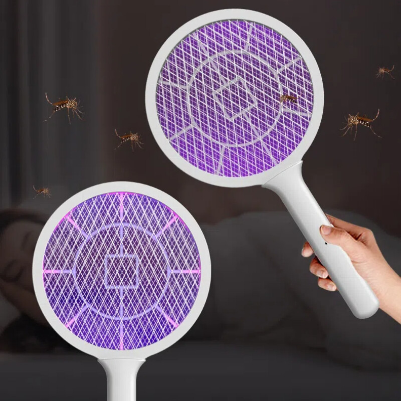 USB įkraunamas uodų smogtuvo šviesos banga, sukelianti uodus, ir elektros smūgis uodams naikinti.