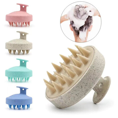 Fejbőr masszázs kefe, szilikon sampon kefe, hosszú haj sampon fésűs fejbőr kefe - Szalon Beauty Tool Fürdőszoba kiegészítők