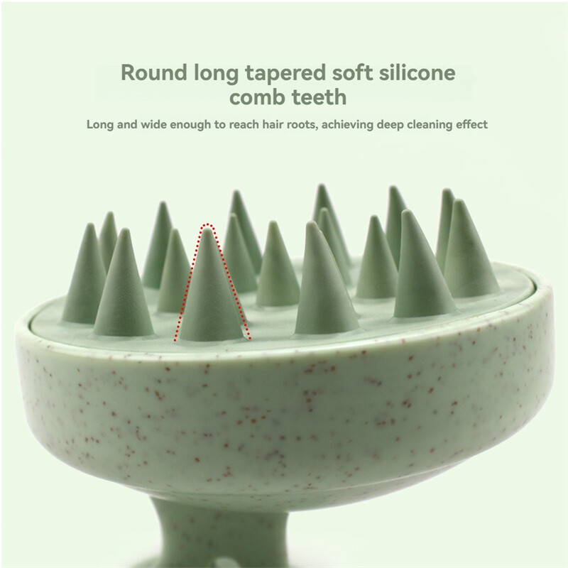 Fejbőr masszázs kefe, szilikon sampon kefe, hosszú haj sampon fésűs fejbőr kefe - Szalon Beauty Tool Fürdőszoba kiegészítők