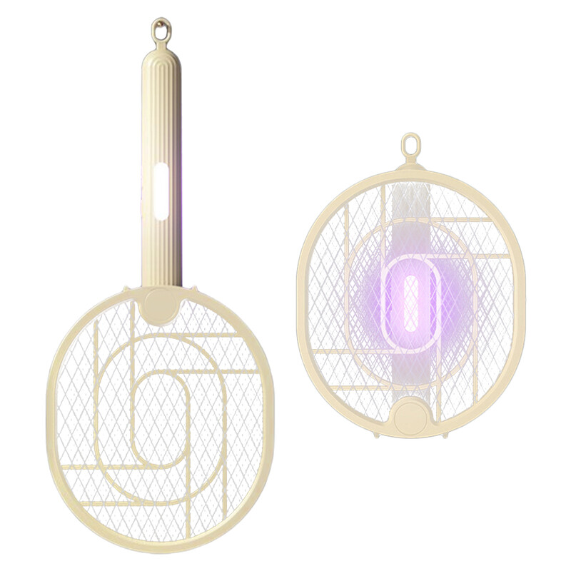 Neli-ühes elektriline sääsetapja, käeshoitav kokkupandav kärbsepüünis, seinale paigaldatav USB-laadimine DC3000V koduköögi jaoks