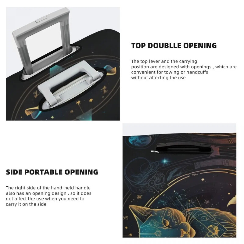 Arafed macska ül egy labdán bőrönd takaró vakáció csillag Hasznos poggyász Kiegészítők Hajózás Egyedi védő