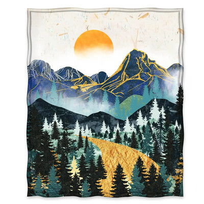 Unistav metsatekk Looduspuu populaarsed päkapikud viskavad sileda pehme hubase prindiga tekk diivanile tooli voodile Kontori sünnipäevakingitused