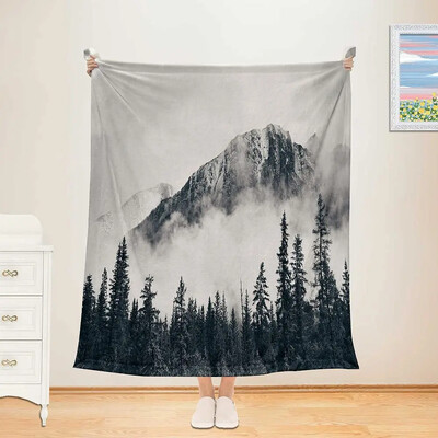 Unistav metsatekk Looduspuu populaarsed päkapikud viskavad sileda pehme hubase prindiga tekk diivanile tooli voodile Kontori sünnipäevakingitused