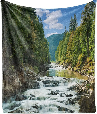 Unistav metsatekk Looduspuu populaarsed päkapikud viskavad sileda pehme hubase prindiga tekk diivanile tooli voodile Kontori sünnipäevakingitused