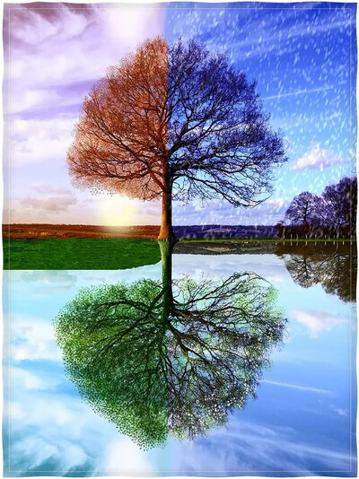 Unistav metsatekk Looduspuu populaarsed päkapikud viskavad sileda pehme hubase prindiga tekk diivanile tooli voodile Kontori sünnipäevakingitused