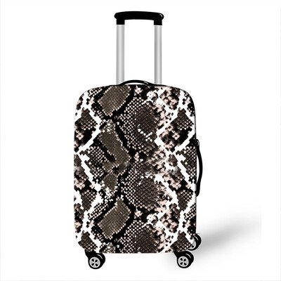 Tigris Leopárd Kígyó Krokodil Zebra csíkok Nyomtatott Csomagvédő Huzat Elasztikus Porálló Bőrönd Védő Huzatok Utazási Kiegészítők