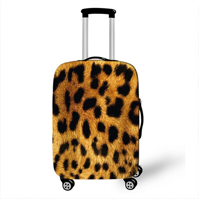 Tigris Leopárd Kígyó Krokodil Zebra csíkok Nyomtatott Csomagvédő Huzat Elasztikus Porálló Bőrönd Védő Huzatok Utazási Kiegészítők