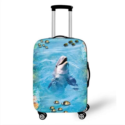 Animal de mare homar / crab / rechin / delfin / broască țestoasă husă pentru bagaje pentru călătorie, plajă, valiză elastică huse de protecție