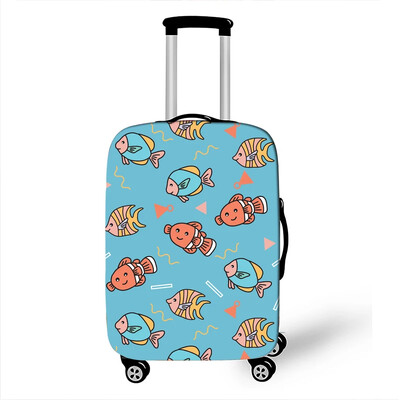 Animal de mare homar / crab / rechin / delfin / broască țestoasă husă pentru bagaje pentru călătorie, plajă, valiză elastică huse de protecție